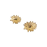 Tiny Limpet Post Earrings in 10k Yellow Gold