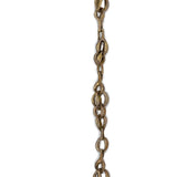 Rain Chain Necklace in Oxidized Yellow Bronze