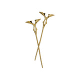 Slide Hair Stick in Yellow Bronze