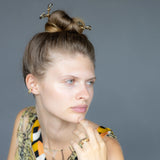 Slide Hair Stick in Yellow Bronze