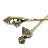 Spire Hair Stick in Yellow Bronze