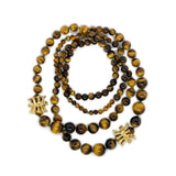 Tiger's Eye Necklace in Bronze