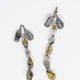 Tourmalinated Quartz Necklace with Dyad Clasp in Oxidized Silver