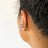 Callistemon Ear Cuff in Silver - Single