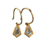 Diamond Kite Earrings in 18k Yellow Gold