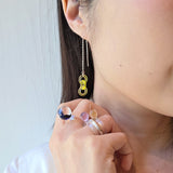 Tiny Chain Earrings in Silver