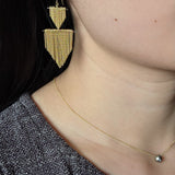 2 Shields Earrings in Gold-Fill