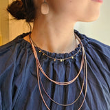 Eos Necklace in Dusty Pink