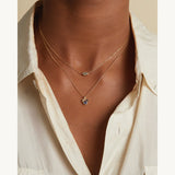 Mixed Cut Sapphire and Diamond Cluster Pendant in 14k Yellow Gold