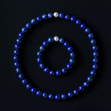 Modern Matriarch Lapis Necklace in Silver