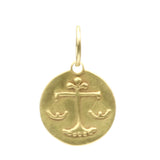 Libra Pendant in 18k Yellow Gold