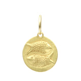 Pisces Pendant in 18k Yellow Gold