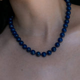 Modern Matriarch Lapis Necklace in Silver