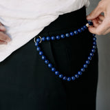 Modern Matriarch Lapis Necklace in Silver
