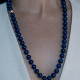 Modern Matriarch Lapis Necklace in Silver