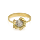Open Sugar Lump Diamond Ring in 18k Gold