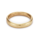 Oval Section 4mm Band in 14k Yellow Gold