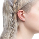 Baby Pearl Ear Cuff in 10k Yellow Gold