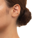 Small Caviar Pearl Ear Cuff in 10k Yellow Gold