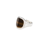 EQUINOX Pyramid Tiger's Eye Ring in Silver - Medium