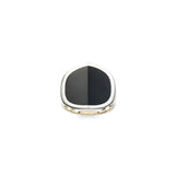EQUINOX Pyramid Onyx Ring in Silver - Large
