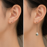 Custom Convertible Pearl Earrings in Platinum and South Sea Pearls