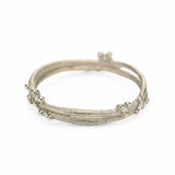 Diamond Encrusted Wrap Band in 18k White Gold