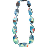 Dumpling Necklace with Wood and Hematite Beads