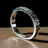 Mega Pavé Sistema Bracelet with Green Sapphires in Polished Silver