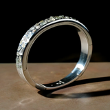 Mega Pavé Sistema Bracelet with Green Sapphires in Polished Silver