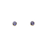 Iris Post Earrings with Iolite