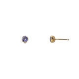 Iris Post Earrings with Iolite