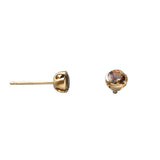 Eva Post Earrings in 14k Gold with Andalusite