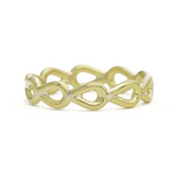 Heavy Pear Lace Ring in 18k Yellow Gold
