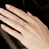 Montana Sapphire Slice Ring in 18k Yellow Gold