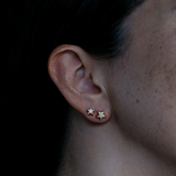 Medium Cosmo Star Earrings in 18k Yellow Gold