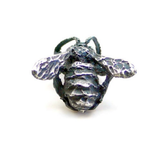 Honey Bee Pendant in Oxidized Silver