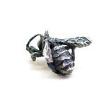 Bumble Bee Pendant in Oxidized Silver