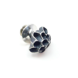 Paper Wasp Nest Lapel Pin in Oxidized Silver