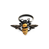 Honey Bee Ring with 23k Gold Leaf