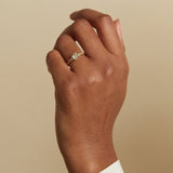 Encrusted Antique Diamond Ring 14k Yellow Gold