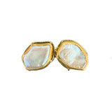 Keshi Pearl Earrings in 18k Yellow Gold