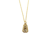 Power Shield Diamond Necklace in 18k Yellow Gold