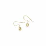 Champagne Rose Cut Diamond Earrings in 22k and 18k Gold