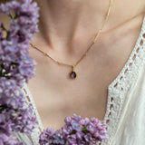 Needle Eye Necklace in 18k Yellow Gold - Medium Weight
