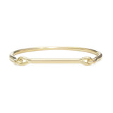 Extra Heavy Weight Needle Eye Cuff in 18k Yellow Gold