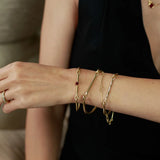 Extra Heavy Weight Needle Eye Cuff in 18k Yellow Gold