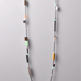 Bailey Necklace with Wood and Glass Beads