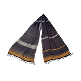 Medium Wool Roots Shawl - W/BK1M