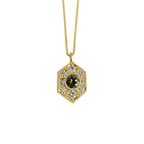 Large Wyatt Sapphire Necklace in 18k Yellow Gold